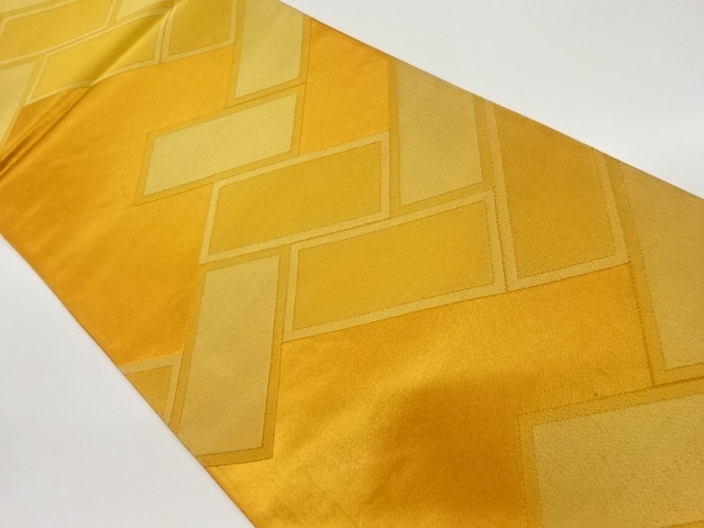 JAPANESE KIMONO / VINTAGE FUKURO OBI / WOVEN HIGAKI PATTERN